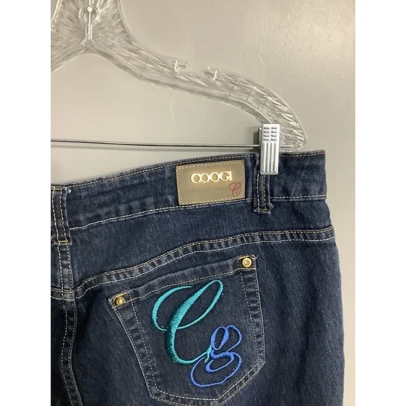 Coogi Dark‎ Blue Denim Capris - Size 20W Women's - Picture 4 of 7